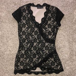 Black Lace Blouse